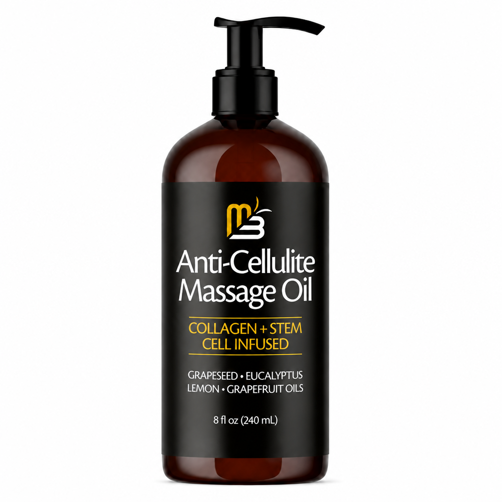 Anti-Cellulite Massage Oil, Collagen + Stem Cell Infused