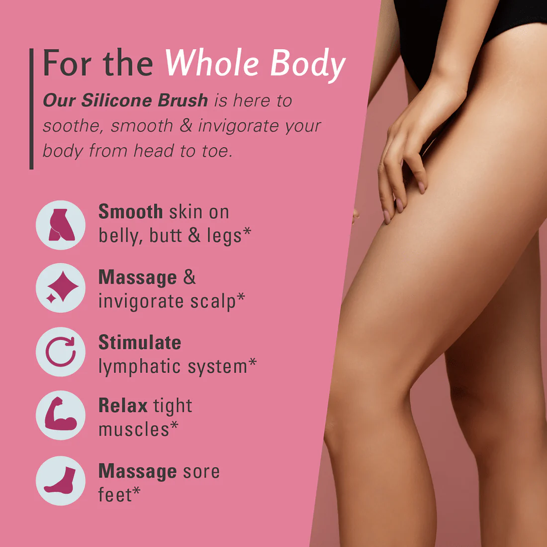 Anti Cellulite Silicon Body Brush