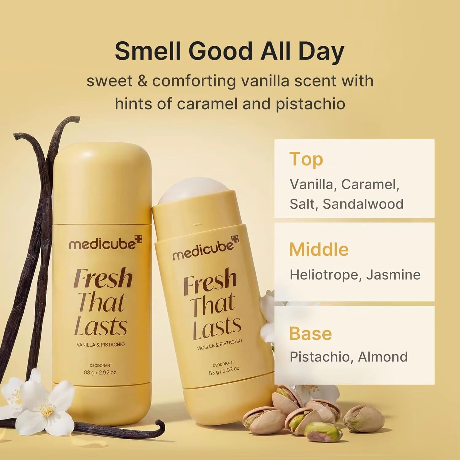 Medicube Deodorant Vanilla & Pistachio Fresh That Lasts