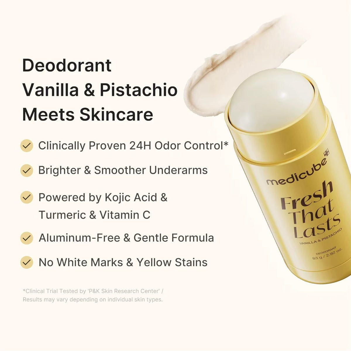 Medicube Deodorant Vanilla & Pistachio Fresh That Lasts